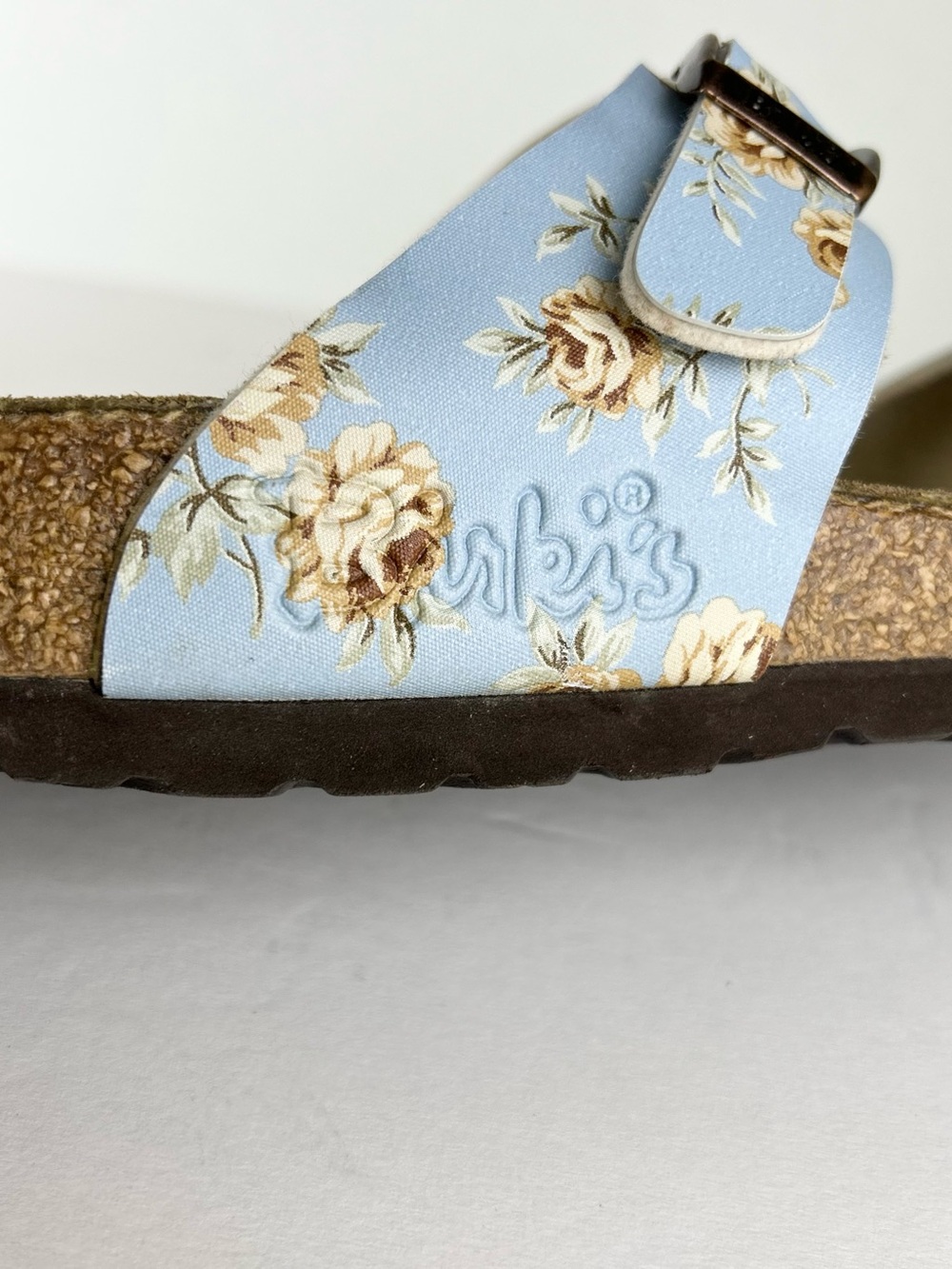 Birkenstock Birki's Michele Tahiti Blue Floral Rose Birko-Flor Sandal EU 37 US 6 - Picture 9 of 13